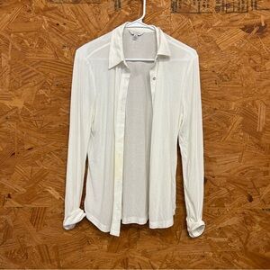 Lucky Brand Cream Button-Up Shirt - Size S